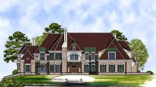 image of french country house plan 6133